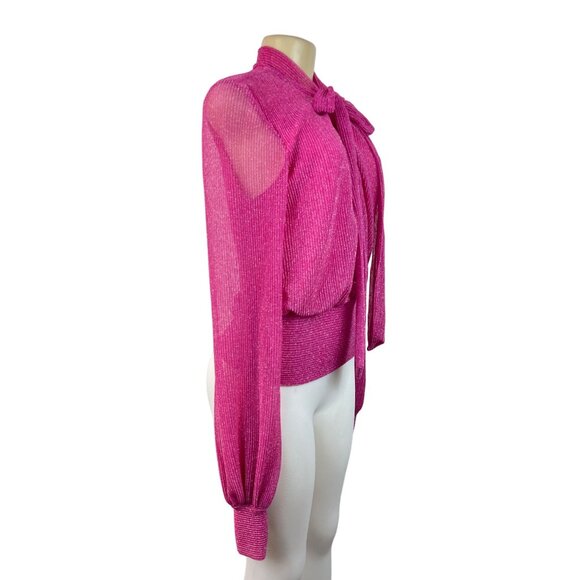 Kristinit Women's Fuchsia Blouse Sz M - Picture 2 of 9